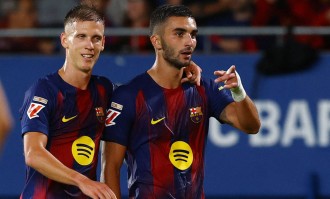 西甲-费兰梅开二度奥尔莫传射 巴萨主场3-0完胜赫塔费