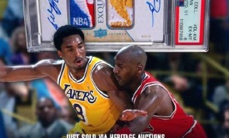 乔丹科比双签球星卡拍出1293万 创历史新纪录