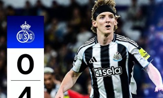 纽卡斯尔4-0圣吉罗斯，阿森纳欧冠连胜！约克雷斯表现抢眼